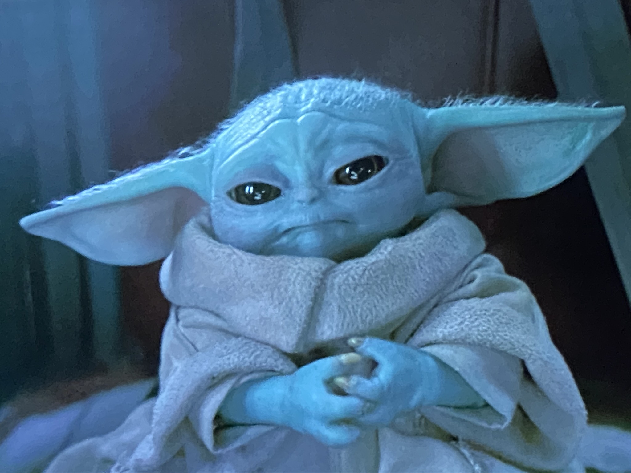 Sad Baby Yoda Blank Meme Template