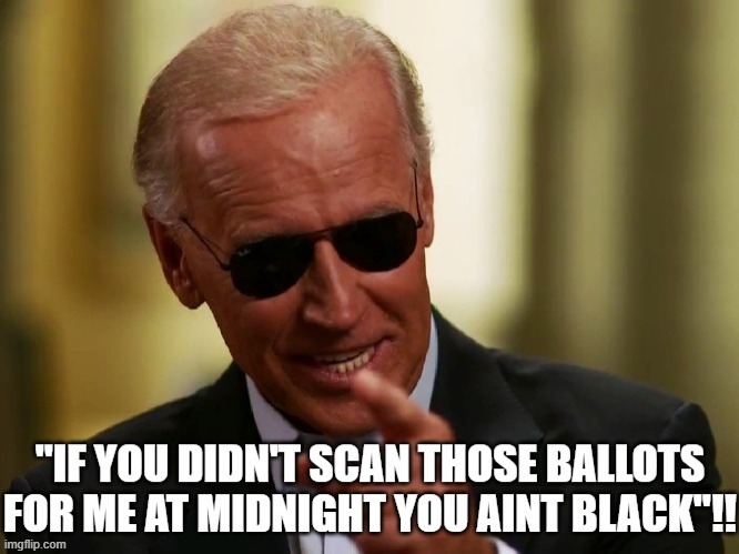A Georgia Family can be Seen Doing Suspicious Activities in The Vote Counting Room and all Biden can say is... | image tagged in georgia vote scanners,election fraud,voter fraud,you aint black | made w/ Imgflip meme maker