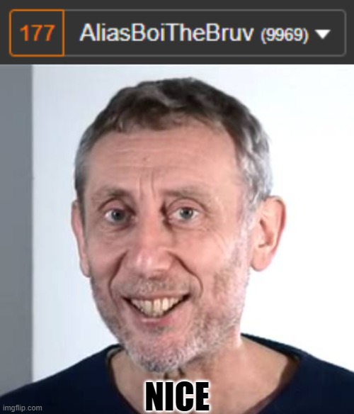 Nice | NICE | image tagged in nice michael rosen,memes | made w/ Imgflip meme maker