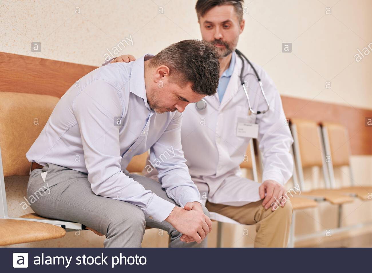 High Quality Two Men: One Doctor Blank Meme Template