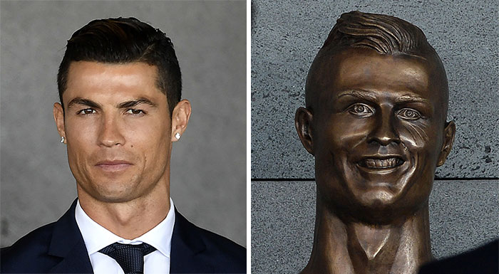 Cristiano Ronaldo Bust Blank Meme Template