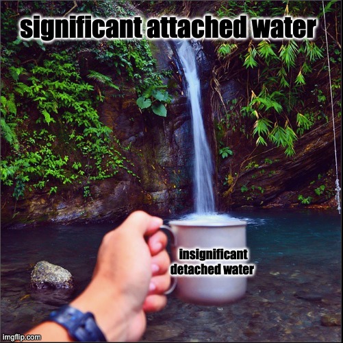 talmud | significant attached water; insignificant detached water | image tagged in memes | made w/ Imgflip meme maker