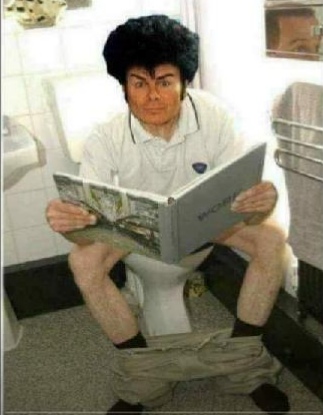 Glitter on the shitter Blank Meme Template