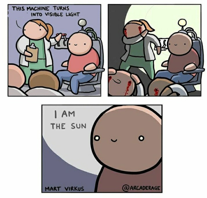 I am the sun Blank Meme Template