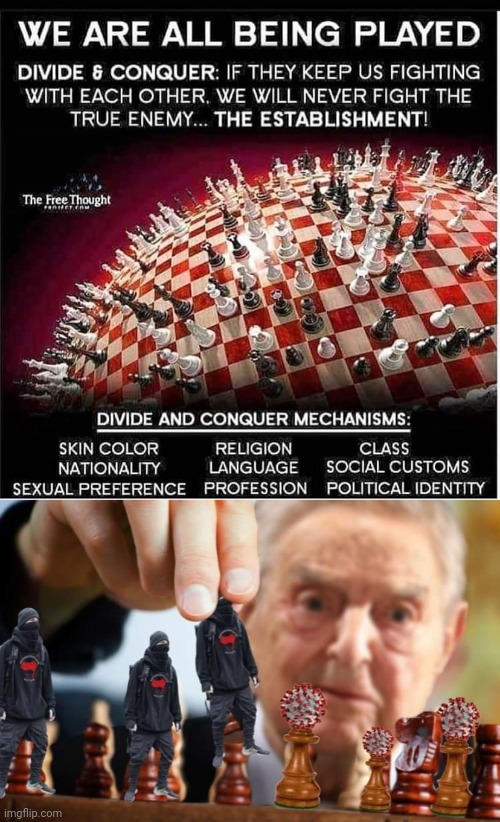 The Game is Rigged | image tagged in deep state,illuminati,blm,coronavirus,george soros,new world order | made w/ Imgflip meme maker