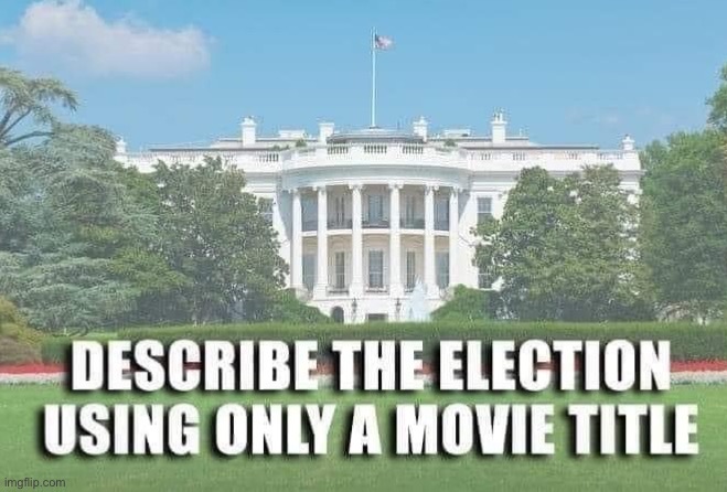 Best movie title wins | image tagged in election,white house,2020,movie,title,politics | made w/ Imgflip meme maker