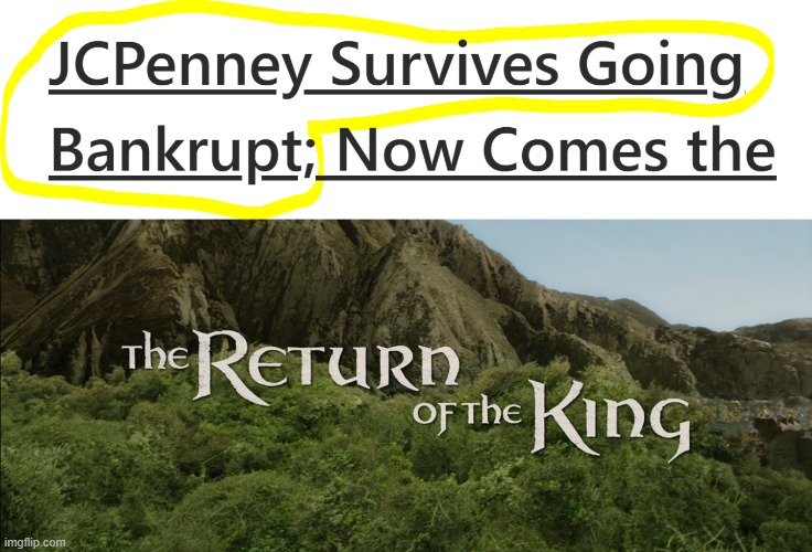 It's coming back! (Maybe?) | image tagged in return of the king | made w/ Imgflip meme maker