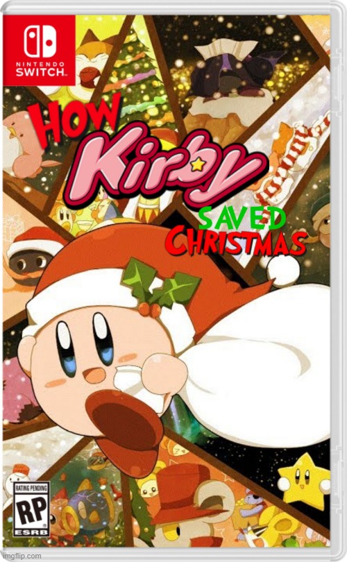 You're a nice one, Kirby. | image tagged in kirby,christmas,dr seuss | made w/ Imgflip meme maker