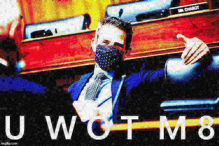 Rep. Adam Kinzinger U Wot M8 deep-fried 1 Blank Meme Template