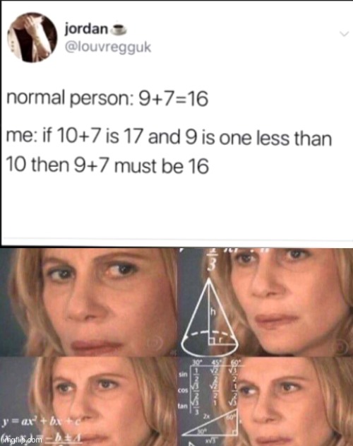 *visible confusion* | image tagged in math lady/confused lady | made w/ Imgflip meme maker