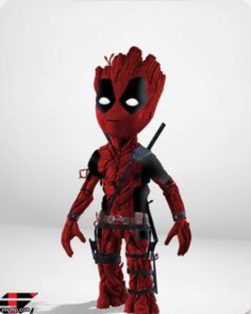 Oldest template | image tagged in deadpool groot | made w/ Imgflip meme maker