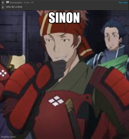 SINON | image tagged in ask anyything,sword art online | made w/ Imgflip meme maker