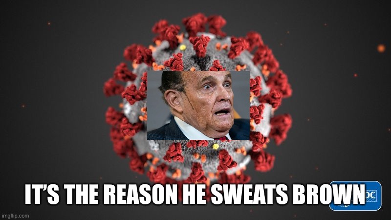 Covid 19 | IT’S THE REASON HE SWEATS BROWN | image tagged in covid 19 | made w/ Imgflip meme maker