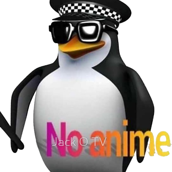 No Anime Penguin (with transparency) Blank Meme Template