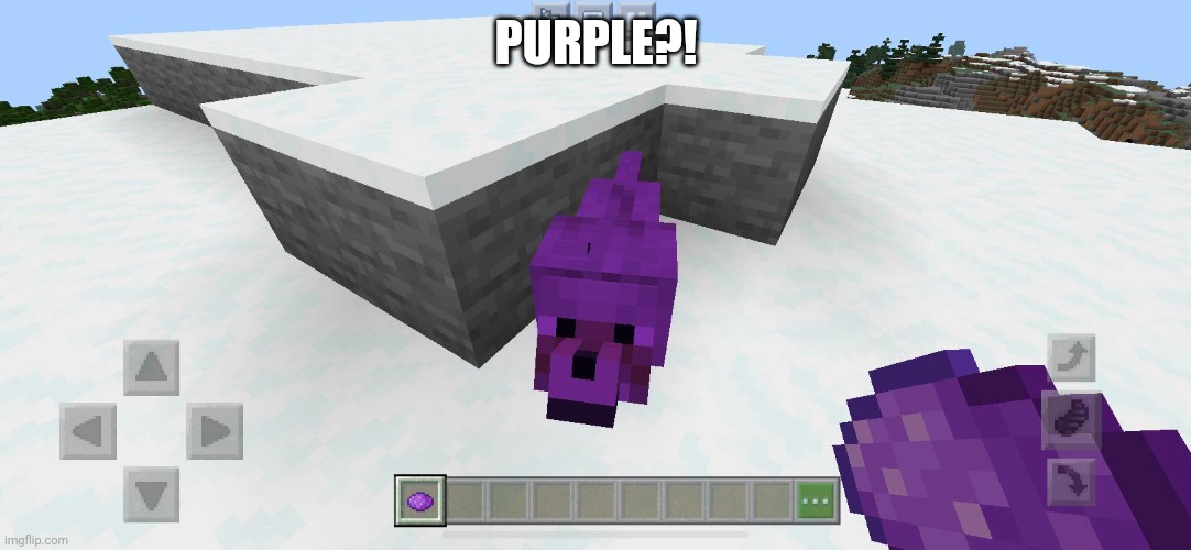 If you know you would do this. | PURPLE?! | image tagged in funny,minecraft,colors,wolves,mods | made w/ Imgflip meme maker