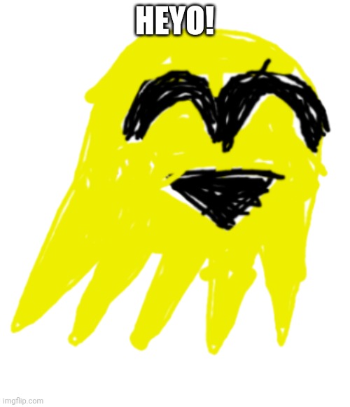 Sunbeam the yellow ghost transparent | HEYO! | image tagged in sunbeam the yellow ghost transparent | made w/ Imgflip meme maker