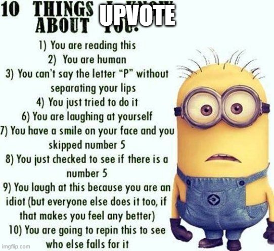 Fun Things you did not know | UPVOTE | image tagged in 10 things i know about you | made w/ Imgflip meme maker