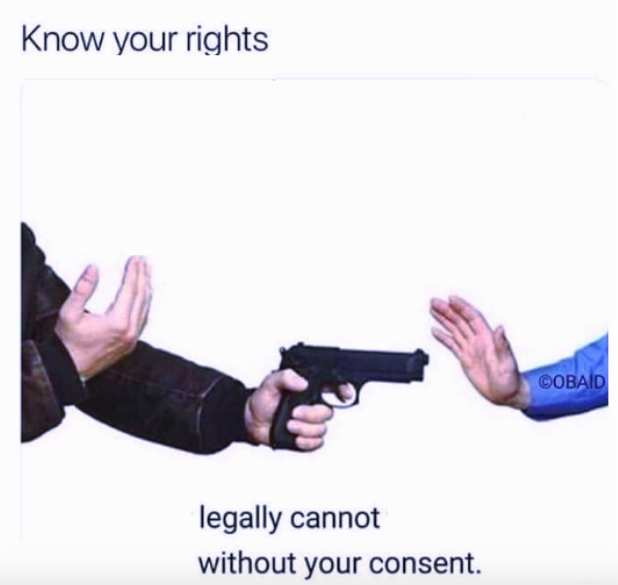 High Quality Know your rights Blank Meme Template
