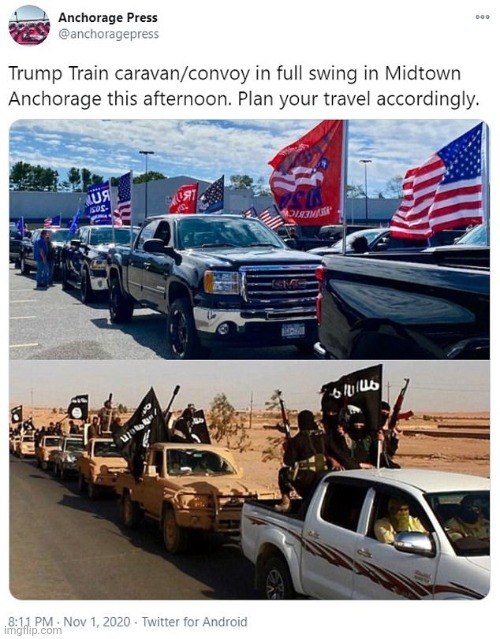 Trump ISIS parade Blank Meme Template