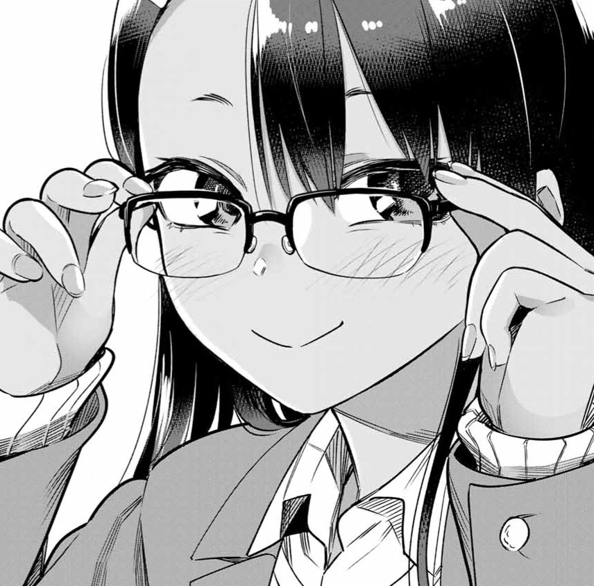 High Quality Nagatoro Glasses Blank Meme Template