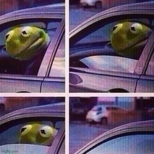 kermit car window | image tagged in kermit car window | made w/ Imgflip meme maker