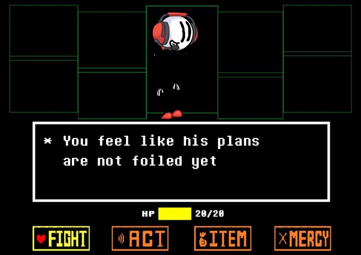 Greatest Plan (read the tags) | image tagged in blank undertale battle,this is inspired by someone else's meme,charles calvin,henry stickmin,undertale,greatest plan | made w/ Imgflip meme maker