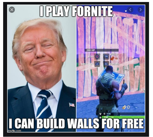 Donald Trump Fortnite Blank Meme Template