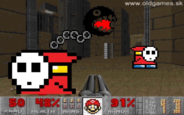 Mario doom! | image tagged in mario,doom,fake,video games | made w/ Imgflip meme maker