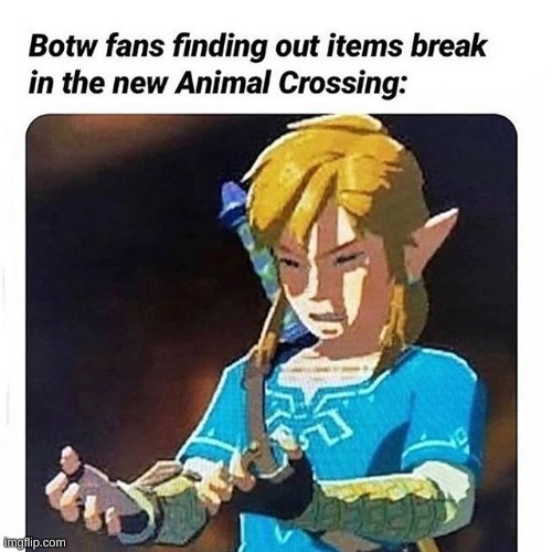 exactly how i feel | image tagged in the legend of zelda breath of the wild,animal crossing | made w/ Imgflip meme maker