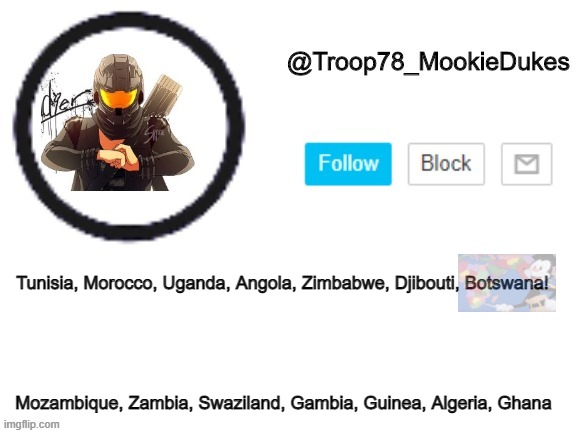 Mozambique, Zambia, Swaziland, Gambia, Guinea, Algeria, Ghana | made w/ Imgflip meme maker