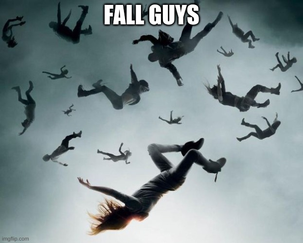 FALL GUYS | image tagged in fall guys,fall,sky,video games | made w/ Imgflip meme maker
