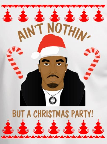 P. Diddy ain't nothin' but a Christmas party Blank Meme Template