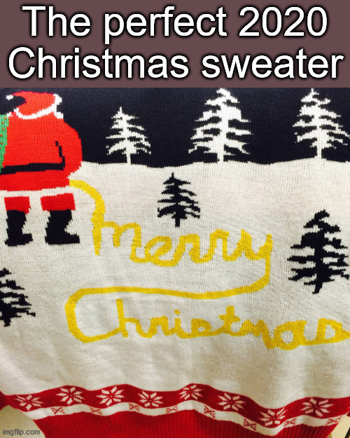 The perfect 2020 Christmas sweater | image tagged in christmas | made w/ Imgflip meme maker