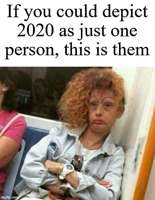 If you could depict 2020 as just one person, this is them | image tagged in 2020 sucks | made w/ Imgflip meme maker