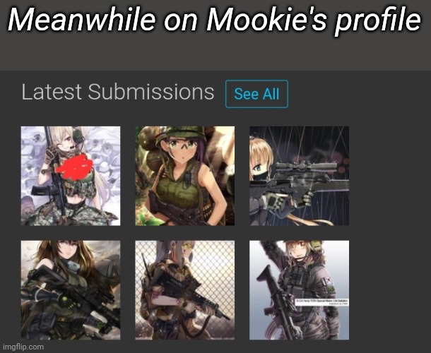 Meanwhile on Mookie's profile | image tagged in tag | made w/ Imgflip meme maker
