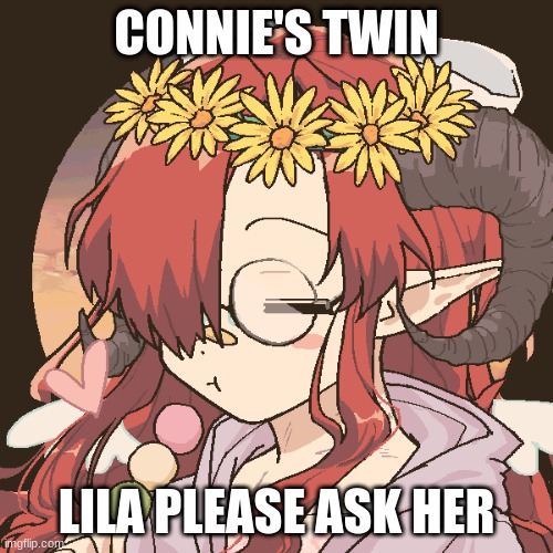CONNIE'S TWIN; LILA PLEASE ASK HER | made w/ Imgflip meme maker