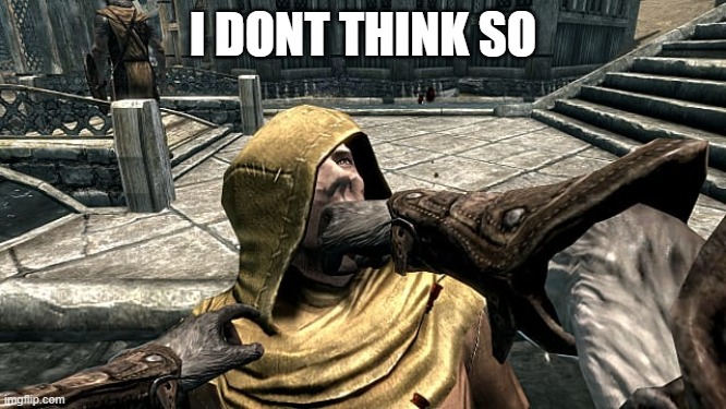 I DONT THINK SO | made w/ Imgflip meme maker