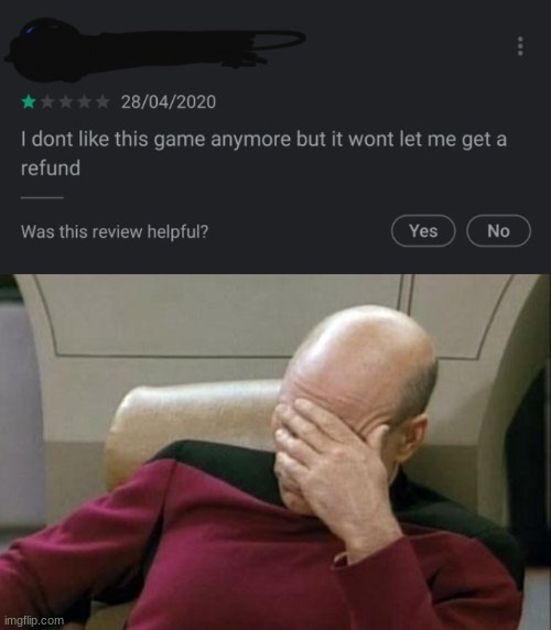 either idiot or karen, can't decide | image tagged in memes,captain picard facepalm,karen | made w/ Imgflip meme maker