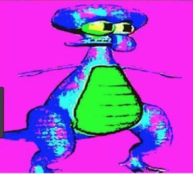 Deep Fried Squidward Blank Meme Template