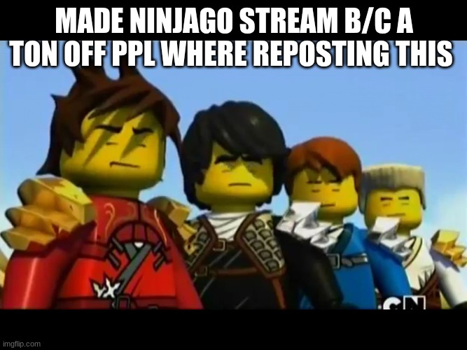 Ninjago | MADE NINJAGO STREAM B/C A TON OFF PPL WHERE REPOSTING THIS | image tagged in ninjago | made w/ Imgflip meme maker