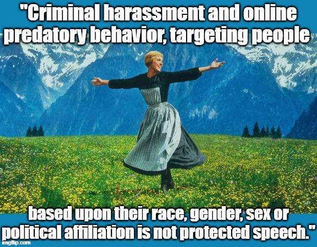 [comments are a minefield; enter at your own risk, preferably with a large bowl of popcorn.] | image tagged in free speech,hate speech,freedom of speech,harassment,predator,imgflip | made w/ Imgflip meme maker