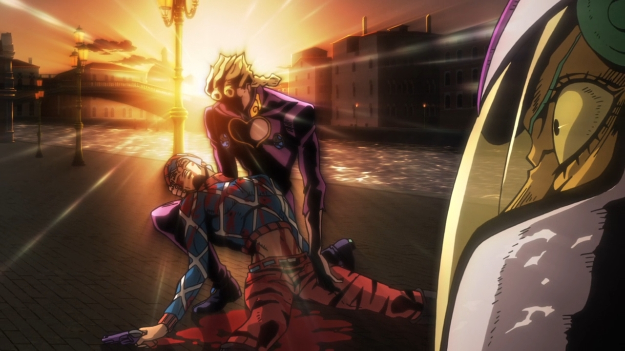 High Quality giorno holds mista Blank Meme Template