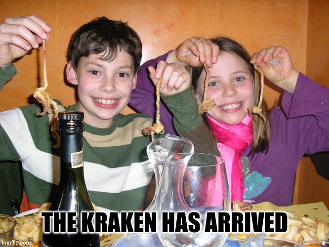 THE KRAKEN HAS ARRIVED | image tagged in trump fake news | made w/ Imgflip meme maker