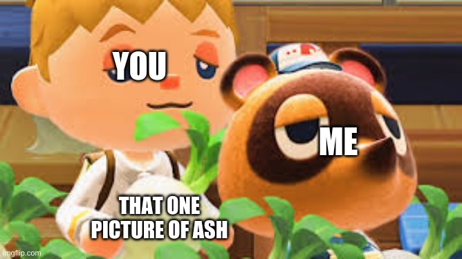 YOU THAT ONE PICTURE OF ASH ME | made w/ Imgflip meme maker