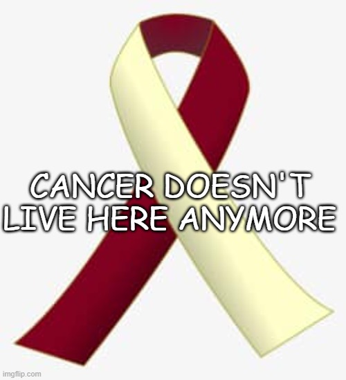 Cancer doesn't live here anymore | CANCER DOESN'T LIVE HERE ANYMORE | image tagged in cancer | made w/ Imgflip meme maker