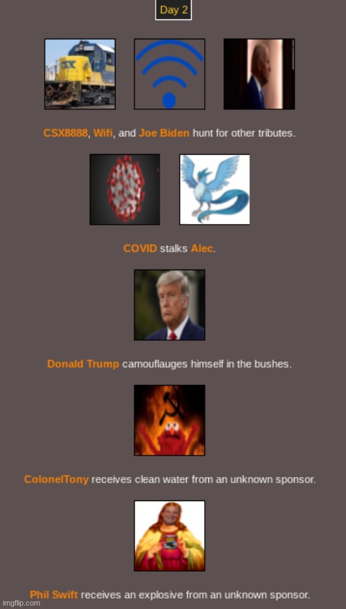 day 2 (1) | image tagged in phil swift prepares to do a damage | made w/ Imgflip meme maker