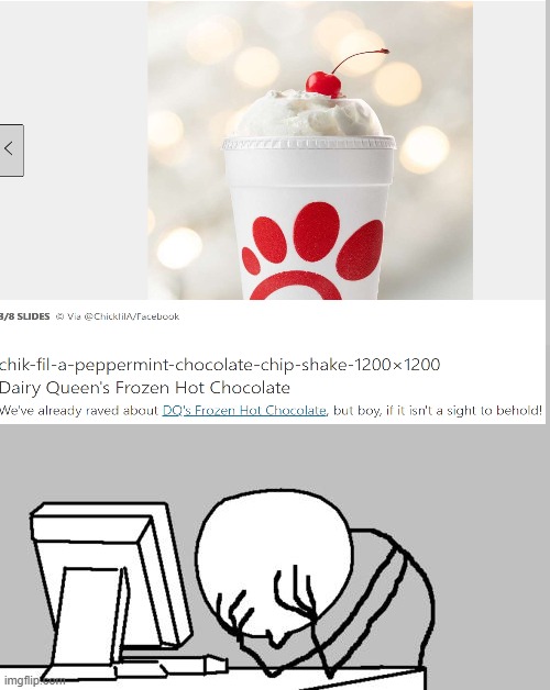 Bruh! Really? Not even close. | image tagged in memes,computer guy facepalm,funny,you had one job,chik fil a | made w/ Imgflip meme maker