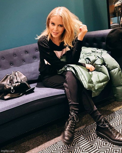 Kylie Minogue, via social media today | image tagged in kylie boots,social media | made w/ Imgflip meme maker