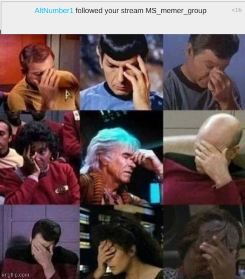 really? | image tagged in star trek face palm | made w/ Imgflip meme maker