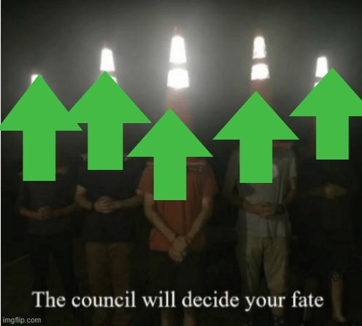 The council will decide your fate | image tagged in the council will decide your fate | made w/ Imgflip meme maker